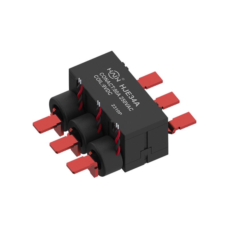 Интегрированное реле фиксации HJE34A-80A с CT для 4-контактного DIN-рейки